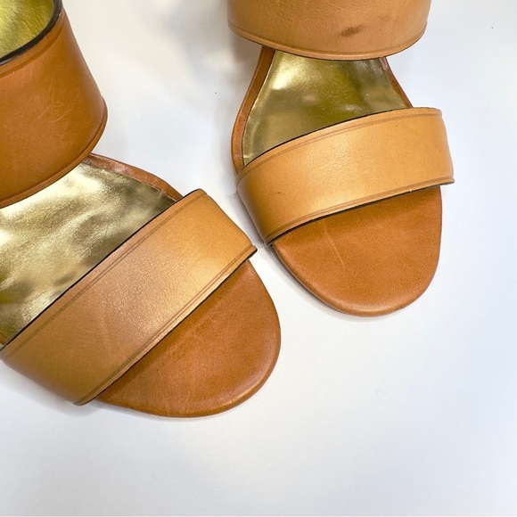 Coach Tan Leather Strappy Heeled Sandals – Size 8B (US) - Picture 5 of 7